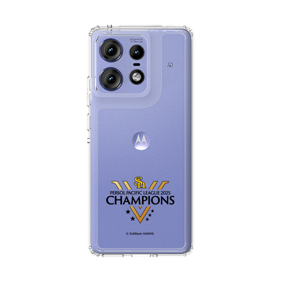 スリムプロテクションケース［ 福岡ソフトバンクホークス - PERSOL PACIFIC LEAGUE 2025 CHAMOIONS ロゴ - クリア ］