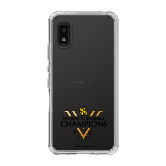 スリムプロテクションケース［ 福岡ソフトバンクホークス - PERSOL PACIFIC LEAGUE 2025 CHAMOIONS ロゴ - クリア ］