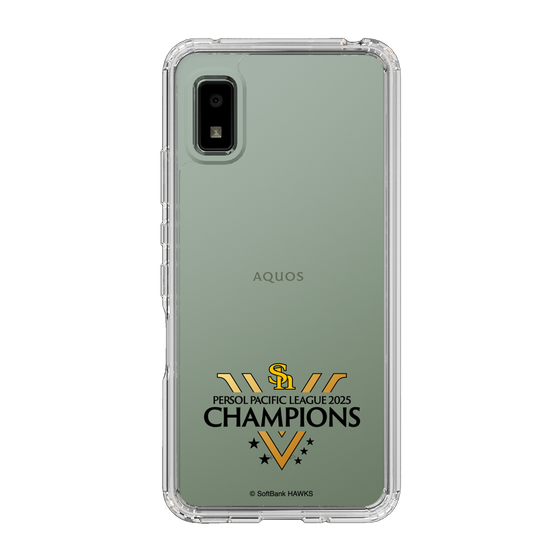 スリムプロテクションケース［ 福岡ソフトバンクホークス - PERSOL PACIFIC LEAGUE 2025 CHAMOIONS ロゴ - クリア ］