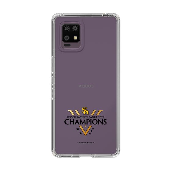 スリムプロテクションケース［ 福岡ソフトバンクホークス - PERSOL PACIFIC LEAGUE 2025 CHAMOIONS ロゴ - クリア ］