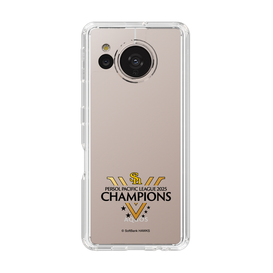 スリムプロテクションケース［ 福岡ソフトバンクホークス - PERSOL PACIFIC LEAGUE 2025 CHAMOIONS ロゴ - クリア ］