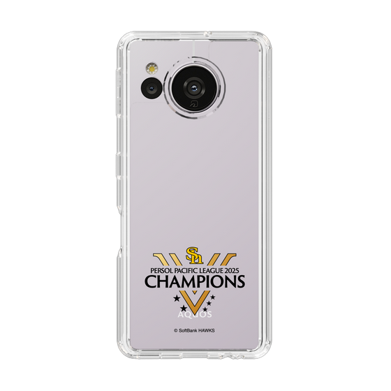 スリムプロテクションケース［ 福岡ソフトバンクホークス - PERSOL PACIFIC LEAGUE 2025 CHAMOIONS ロゴ - クリア ］