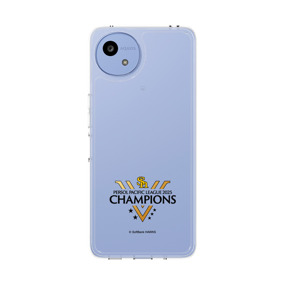 スリムプロテクションケース［ 福岡ソフトバンクホークス - PERSOL PACIFIC LEAGUE 2025 CHAMOIONS ロゴ - クリア ］