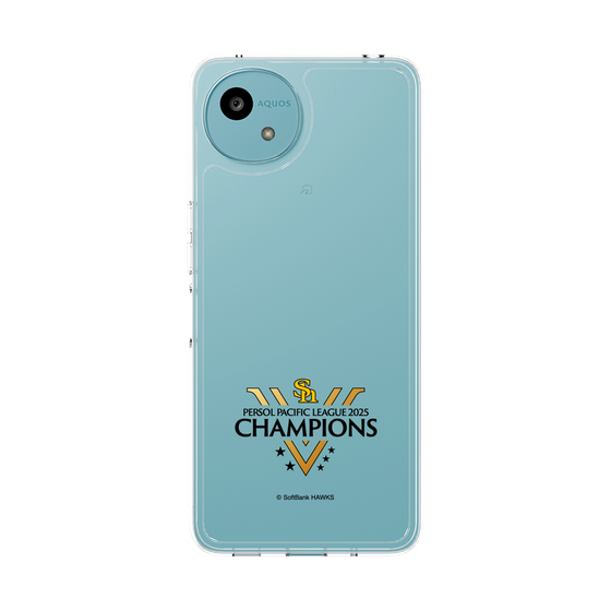 スリムプロテクションケース［ 福岡ソフトバンクホークス - PERSOL PACIFIC LEAGUE 2025 CHAMOIONS ロゴ - クリア ］