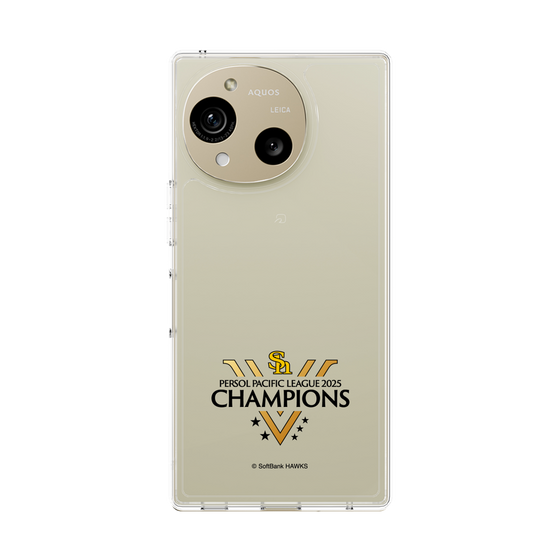 スリムプロテクションケース［ 福岡ソフトバンクホークス - PERSOL PACIFIC LEAGUE 2025 CHAMOIONS ロゴ - クリア ］