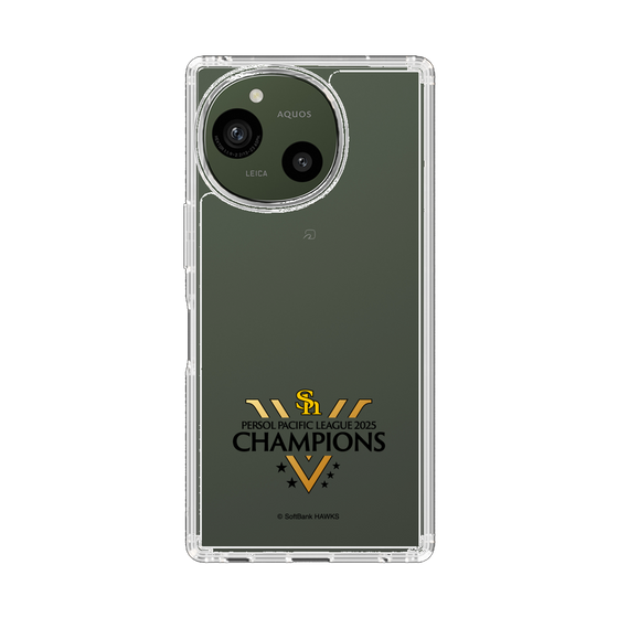 スリムプロテクションケース［ 福岡ソフトバンクホークス - PERSOL PACIFIC LEAGUE 2025 CHAMOIONS ロゴ - クリア ］