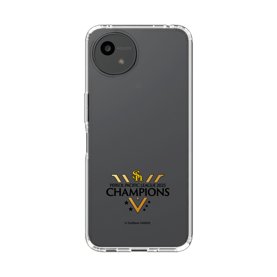 スリムプロテクションケース［ 福岡ソフトバンクホークス - PERSOL PACIFIC LEAGUE 2025 CHAMOIONS ロゴ - クリア ］