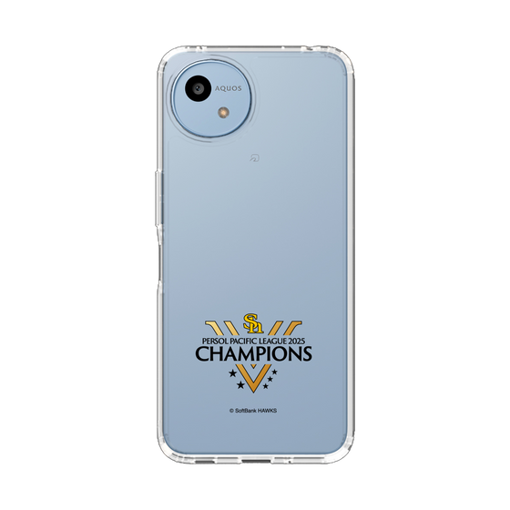 スリムプロテクションケース［ 福岡ソフトバンクホークス - PERSOL PACIFIC LEAGUE 2025 CHAMOIONS ロゴ - クリア ］