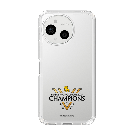 スリムプロテクションケース［ 福岡ソフトバンクホークス - PERSOL PACIFIC LEAGUE 2025 CHAMOIONS ロゴ - クリア ］