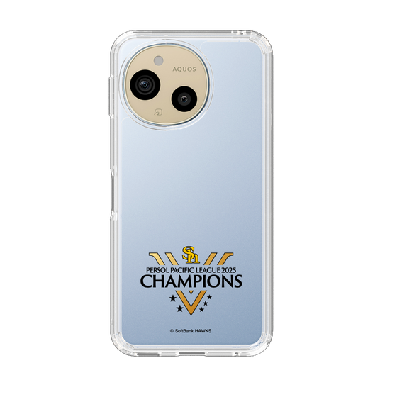 スリムプロテクションケース［ 福岡ソフトバンクホークス - PERSOL PACIFIC LEAGUE 2025 CHAMOIONS ロゴ - クリア ］
