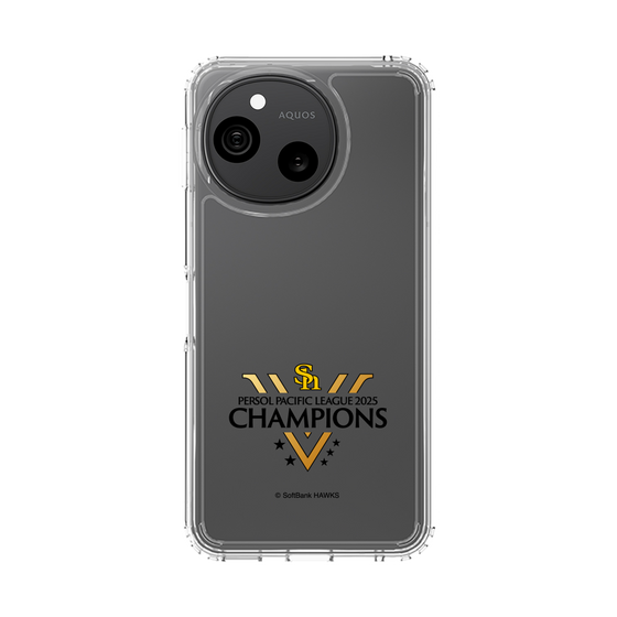 スリムプロテクションケース［ 福岡ソフトバンクホークス - PERSOL PACIFIC LEAGUE 2025 CHAMOIONS ロゴ - クリア ］