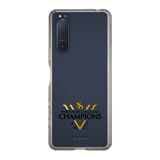 スリムプロテクションケース［ 福岡ソフトバンクホークス - PERSOL PACIFIC LEAGUE 2025 CHAMOIONS ロゴ - クリア ］