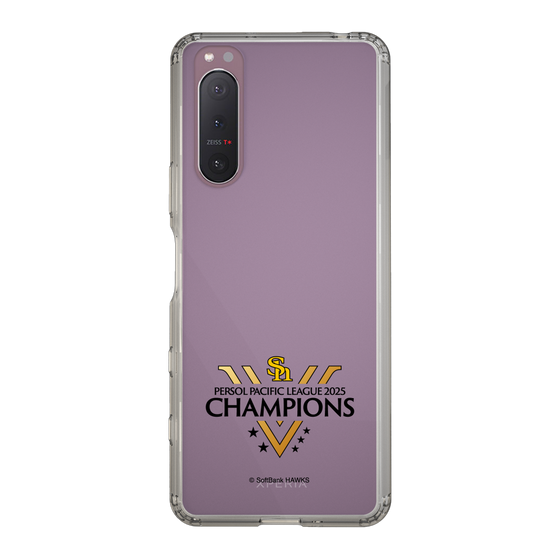 スリムプロテクションケース［ 福岡ソフトバンクホークス - PERSOL PACIFIC LEAGUE 2025 CHAMOIONS ロゴ - クリア ］