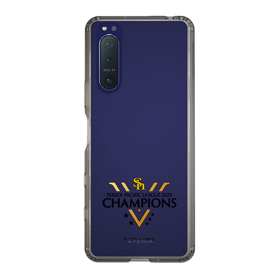 スリムプロテクションケース［ 福岡ソフトバンクホークス - PERSOL PACIFIC LEAGUE 2025 CHAMOIONS ロゴ - クリア ］