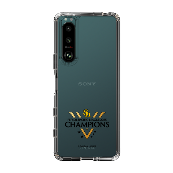 スリムプロテクションケース［ 福岡ソフトバンクホークス - PERSOL PACIFIC LEAGUE 2025 CHAMOIONS ロゴ - クリア ］