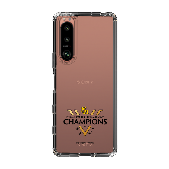 スリムプロテクションケース［ 福岡ソフトバンクホークス - PERSOL PACIFIC LEAGUE 2025 CHAMOIONS ロゴ - クリア ］