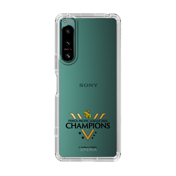 スリムプロテクションケース［ 福岡ソフトバンクホークス - PERSOL PACIFIC LEAGUE 2025 CHAMOIONS ロゴ - クリア ］