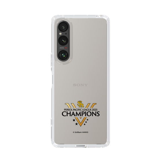 スリムプロテクションケース［ 福岡ソフトバンクホークス - PERSOL PACIFIC LEAGUE 2025 CHAMOIONS ロゴ - クリア ］