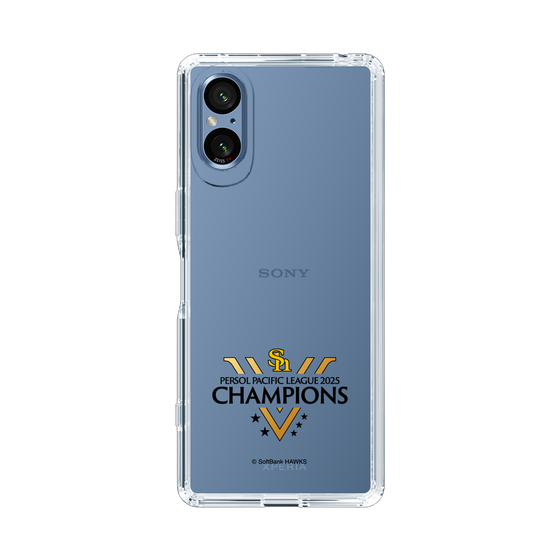 スリムプロテクションケース［ 福岡ソフトバンクホークス - PERSOL PACIFIC LEAGUE 2025 CHAMOIONS ロゴ - クリア ］