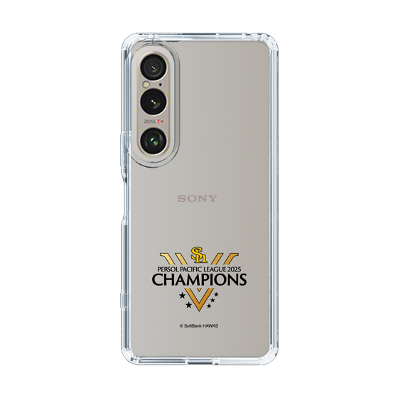 スリムプロテクションケース［ 福岡ソフトバンクホークス - PERSOL PACIFIC LEAGUE 2025 CHAMOIONS ロゴ - クリア ］