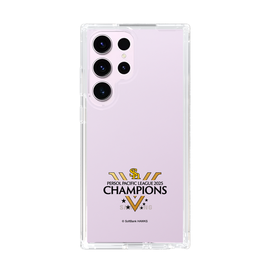 スリムプロテクションケース［ 福岡ソフトバンクホークス - PERSOL PACIFIC LEAGUE 2025 CHAMOIONS ロゴ - クリア ］
