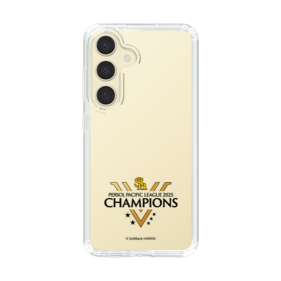 スリムプロテクションケース［ 福岡ソフトバンクホークス - PERSOL PACIFIC LEAGUE 2025 CHAMOIONS ロゴ - クリア ］