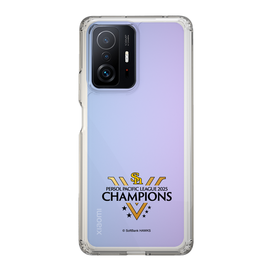 スリムプロテクションケース［ 福岡ソフトバンクホークス - PERSOL PACIFIC LEAGUE 2025 CHAMOIONS ロゴ - クリア ］
