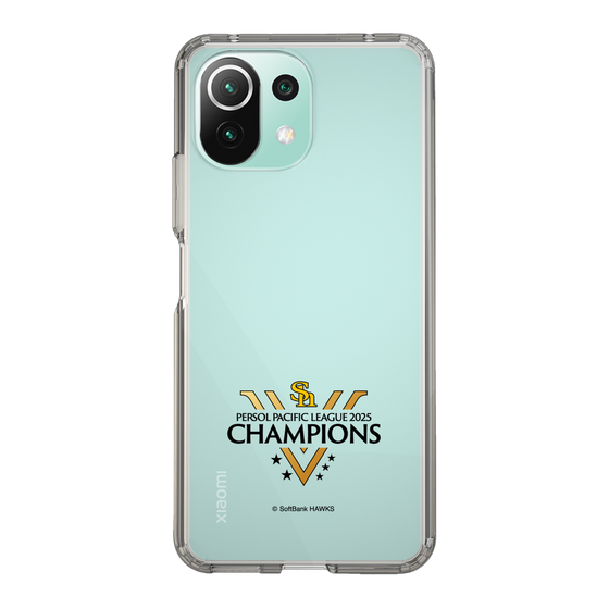スリムプロテクションケース［ 福岡ソフトバンクホークス - PERSOL PACIFIC LEAGUE 2025 CHAMOIONS ロゴ - クリア ］