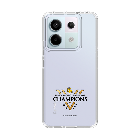 スリムプロテクションケース［ 福岡ソフトバンクホークス - PERSOL PACIFIC LEAGUE 2025 CHAMOIONS ロゴ - クリア ］