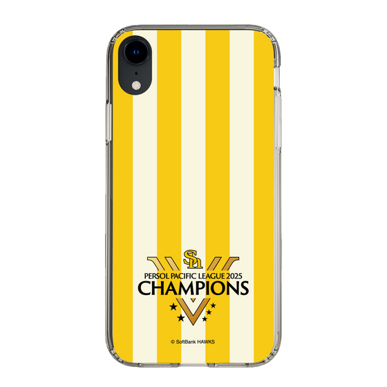 スリムプロテクションケース［ 福岡ソフトバンクホークス - PERSOL PACIFIC LEAGUE 2025 CHAMOIONS ロゴ - ストライプ ］