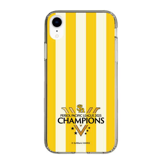 スリムプロテクションケース［ 福岡ソフトバンクホークス - PERSOL PACIFIC LEAGUE 2025 CHAMOIONS ロゴ - ストライプ ］