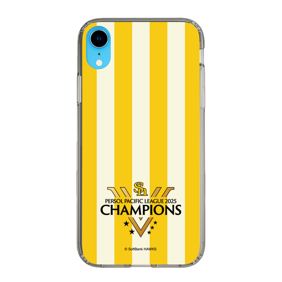 スリムプロテクションケース［ 福岡ソフトバンクホークス - PERSOL PACIFIC LEAGUE 2025 CHAMOIONS ロゴ - ストライプ ］