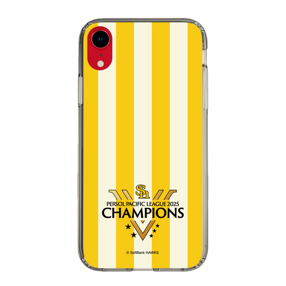 スリムプロテクションケース［ 福岡ソフトバンクホークス - PERSOL PACIFIC LEAGUE 2025 CHAMOIONS ロゴ - ストライプ ］