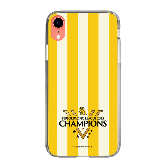 スリムプロテクションケース［ 福岡ソフトバンクホークス - PERSOL PACIFIC LEAGUE 2025 CHAMOIONS ロゴ - ストライプ ］