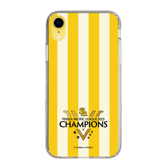 スリムプロテクションケース［ 福岡ソフトバンクホークス - PERSOL PACIFIC LEAGUE 2025 CHAMOIONS ロゴ - ストライプ ］