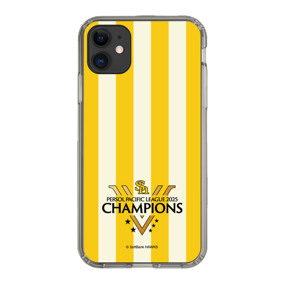 スリムプロテクションケース［ 福岡ソフトバンクホークス - PERSOL PACIFIC LEAGUE 2025 CHAMOIONS ロゴ - ストライプ ］