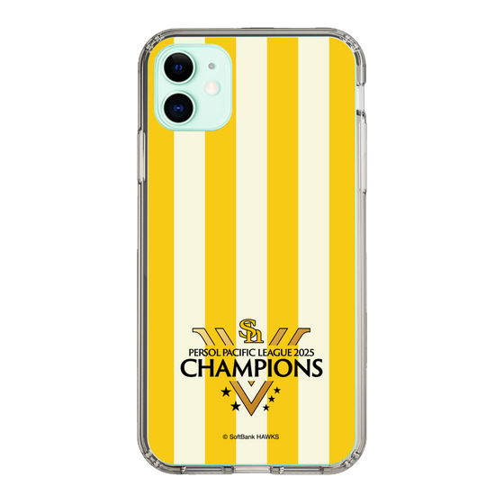 スリムプロテクションケース［ 福岡ソフトバンクホークス - PERSOL PACIFIC LEAGUE 2025 CHAMOIONS ロゴ - ストライプ ］