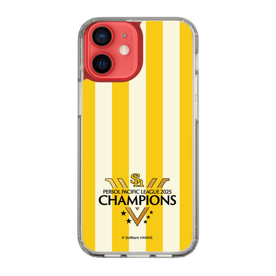 スリムプロテクションケース［ 福岡ソフトバンクホークス - PERSOL PACIFIC LEAGUE 2025 CHAMOIONS ロゴ - ストライプ ］