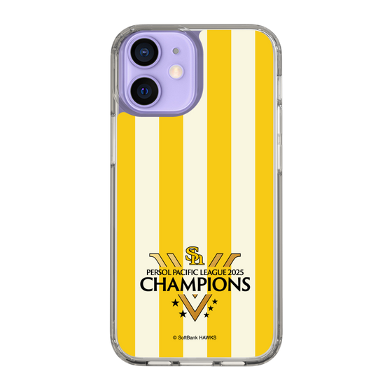 スリムプロテクションケース［ 福岡ソフトバンクホークス - PERSOL PACIFIC LEAGUE 2025 CHAMOIONS ロゴ - ストライプ ］