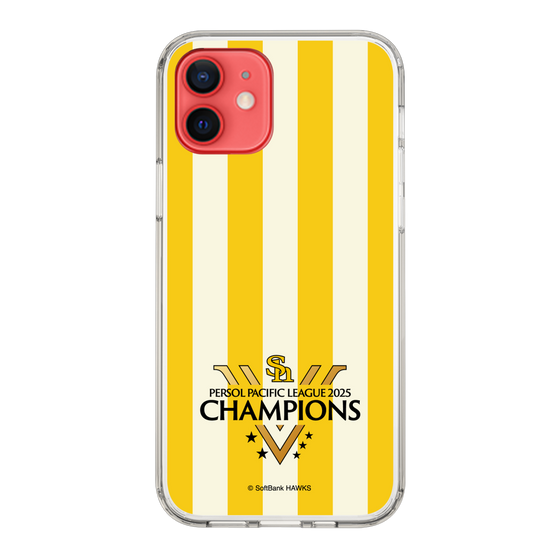 スリムプロテクションケース［ 福岡ソフトバンクホークス - PERSOL PACIFIC LEAGUE 2025 CHAMOIONS ロゴ - ストライプ ］