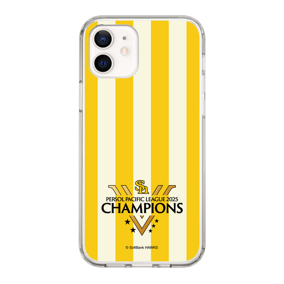 スリムプロテクションケース［ 福岡ソフトバンクホークス - PERSOL PACIFIC LEAGUE 2025 CHAMOIONS ロゴ - ストライプ ］