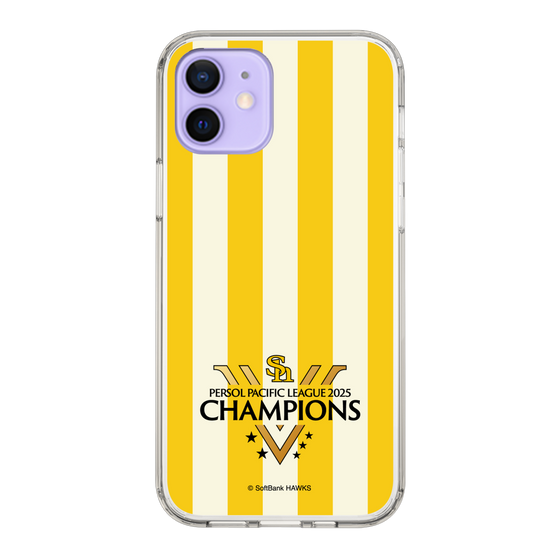 スリムプロテクションケース［ 福岡ソフトバンクホークス - PERSOL PACIFIC LEAGUE 2025 CHAMOIONS ロゴ - ストライプ ］