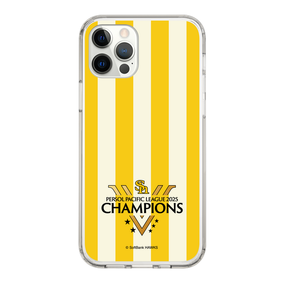 スリムプロテクションケース［ 福岡ソフトバンクホークス - PERSOL PACIFIC LEAGUE 2025 CHAMOIONS ロゴ - ストライプ ］