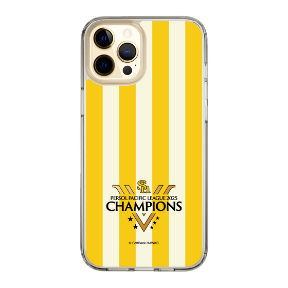 スリムプロテクションケース［ 福岡ソフトバンクホークス - PERSOL PACIFIC LEAGUE 2025 CHAMOIONS ロゴ - ストライプ ］
