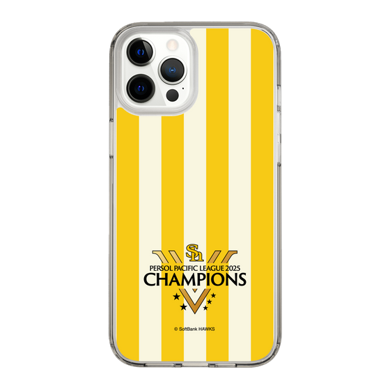 スリムプロテクションケース［ 福岡ソフトバンクホークス - PERSOL PACIFIC LEAGUE 2025 CHAMOIONS ロゴ - ストライプ ］