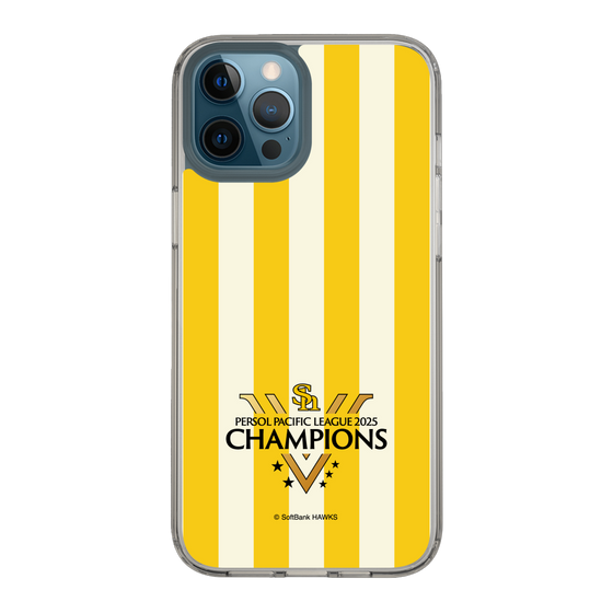 スリムプロテクションケース［ 福岡ソフトバンクホークス - PERSOL PACIFIC LEAGUE 2025 CHAMOIONS ロゴ - ストライプ ］
