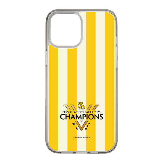 スリムプロテクションケース［ 福岡ソフトバンクホークス - PERSOL PACIFIC LEAGUE 2025 CHAMOIONS ロゴ - ストライプ ］
