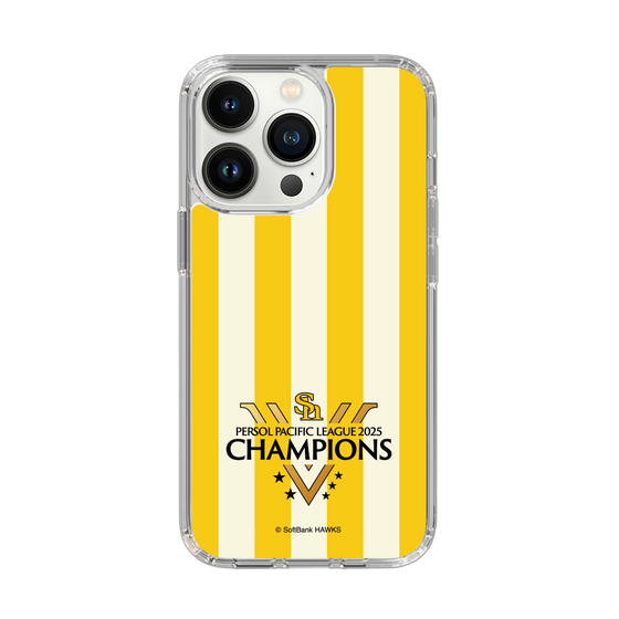 スリムプロテクションケース［ 福岡ソフトバンクホークス - PERSOL PACIFIC LEAGUE 2025 CHAMOIONS ロゴ - ストライプ ］