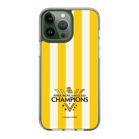スリムプロテクションケース［ 福岡ソフトバンクホークス - PERSOL PACIFIC LEAGUE 2025 CHAMOIONS ロゴ - ストライプ ］