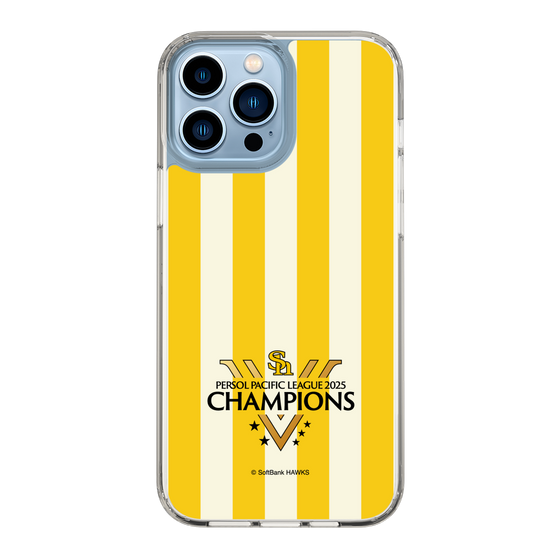 スリムプロテクションケース［ 福岡ソフトバンクホークス - PERSOL PACIFIC LEAGUE 2025 CHAMOIONS ロゴ - ストライプ ］